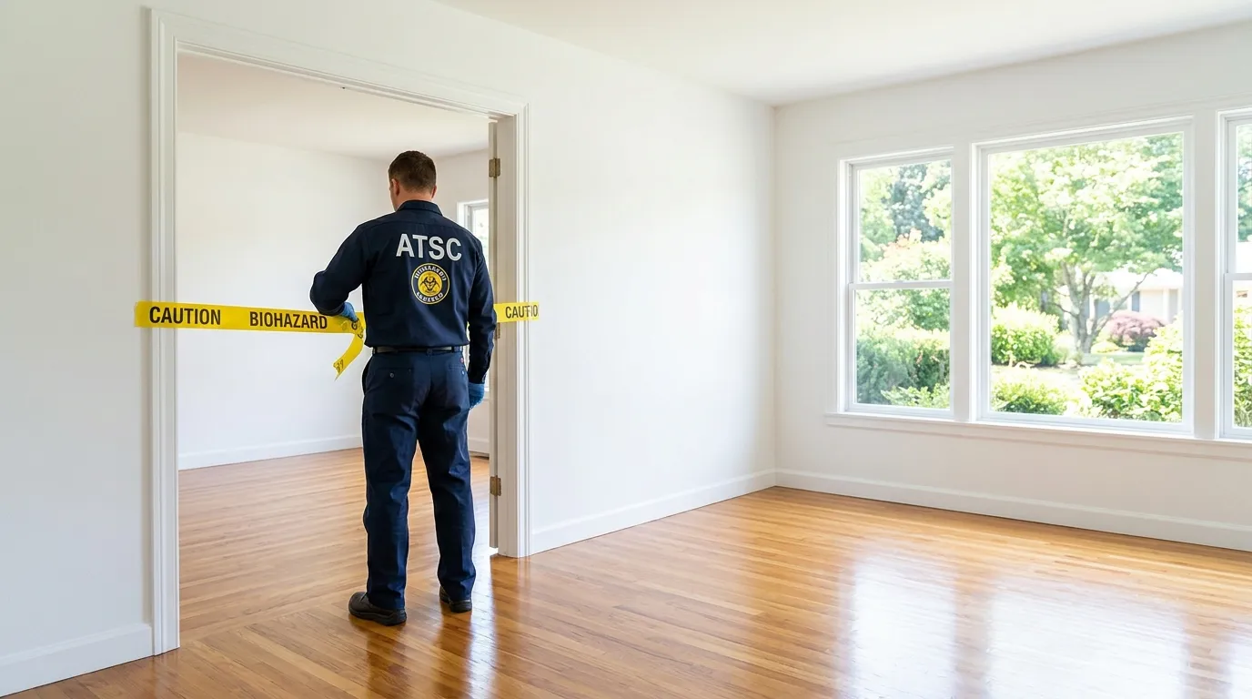 Certified biohazard cleanup crew performing Crime Scene Cleanup in Fells Point