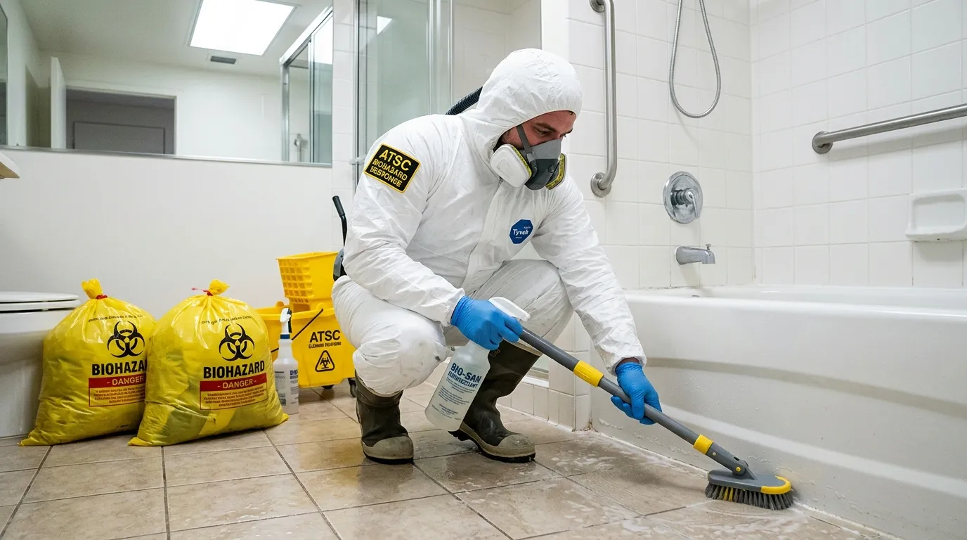 Decontamination equipment deployed for Blood Cleanup in Fells Point